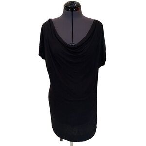 New York & Company Street wear Size M Black Short Sleeves Top Russell at Front